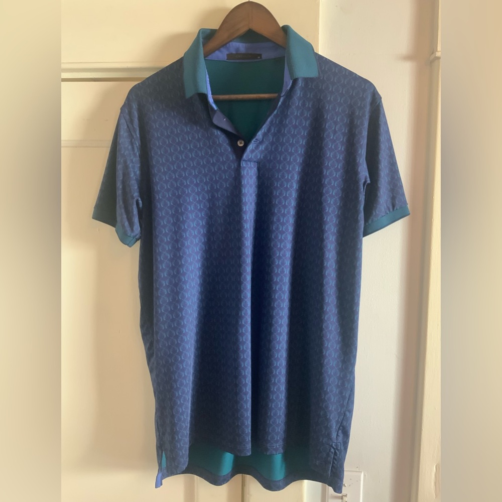 Greyson Three Button Gun Polo Size Medium